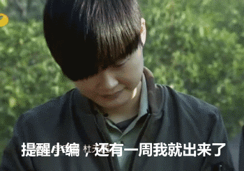 提醒小编还有一周我就出来了