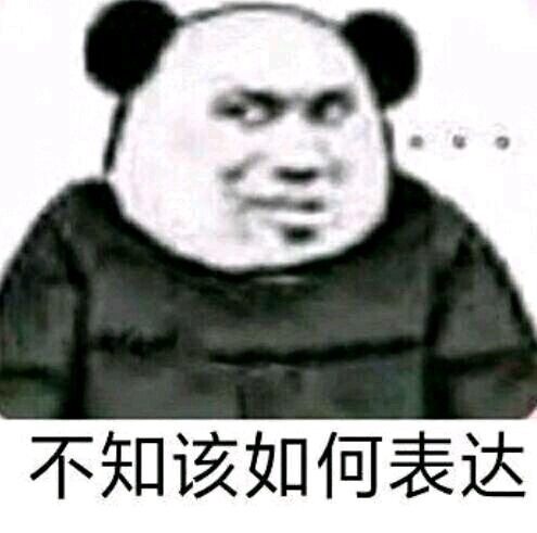 不知该如何表达熊猫头熊猫表达不知如何